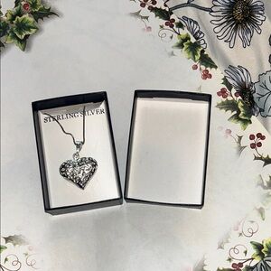 Sterling Silver Heart Pendant Necklace